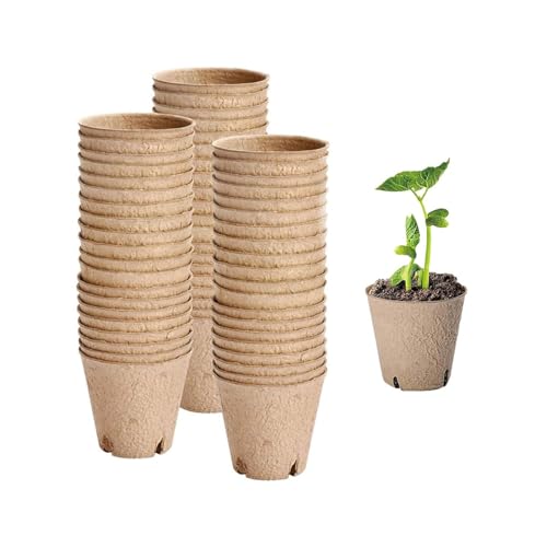 育苗ポット 紙 紙植木鉢 育苗箱 泥炭ポット 分解性 通気孔の設計 種まき 植物栽培 野菜栽培 園芸用品 庭 ガーデンニング 家庭菜園 栽培用 育苗用 そのまま植えられるエコポット ジフィーポット 丸型7.5cm×5cm 8cm