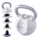 BYZOOM FITNESS Adjustable Kettlebell 30lb/40lb Weight Training Fitness Exercise Full Body Workout 5 in 1 for Home Gym Beginners Woman