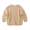 Sweatshirt baby kinderen meisjes jongens gebreide trui ronde hals lange mouwen effen warm gebreide trui bovendeel top…