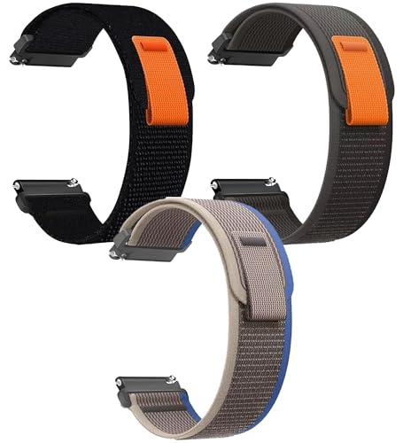 CERLINK Trail Loop 22mm SmartWatch Strap Black Black,Navy,Grey - Image 2