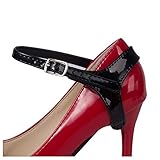 Yichain Women's Detachable Anti-Slip Shoe Ankle Straps Belt Laces Band for High Heels Shoes Pumps,One Size Fits All (Black Patent Leather)