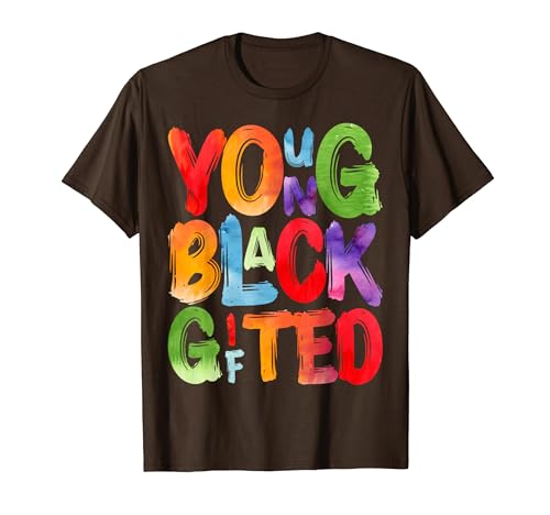 Jóvenes Negros Dotados Hombres Mujeres Niños Mes de la Historia Negra Camiseta
