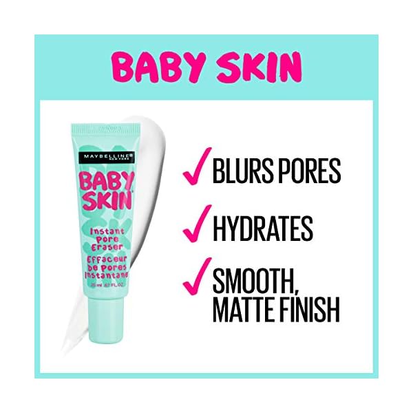 Maybelline-Baby-Skin-Instant-Pore-Eraser-Primer-Clear-067-Fl-Oz-Pack-of-1 Maybelline Baby Skin Instant Pore Eraser Primer Makeup, Clear, 1 Count