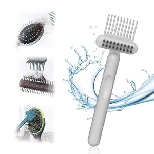 2 In 1 Hair Brush Cleaning Tool, 2025 New Comb Cleaning Brush, Portable Brush Cleaner for Travel, Hairbrush Cleaning Tool for Hair Salons (Gray)