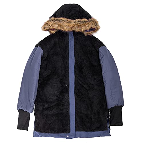 Grace Karin Women Climbing Faux Fur Quilted Parka Jacket Puffer Coat Plus Size Navy 3Xl #TOP5