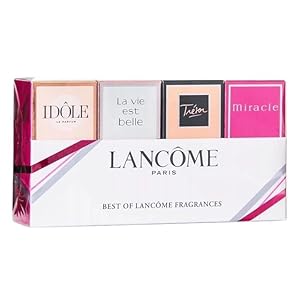 Lancome Best Fragrances 4 Piece Perfume Mini Travel Set for Women