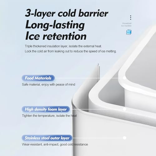 Fabricadora de hielo portátil sobremesa 9 cubos en 6-8 min miniatura 6