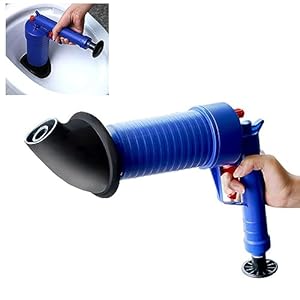 YEmirth Power Toilet Plunger Set, Drain Clog Remover Tool Drain Snake Tub Drain Cleaner Opener Air Drain Blaster Gun Balg Plunger voor Sink Bad Toiletten Badkamer Douche