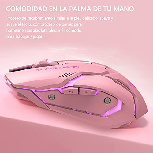 Mouse De Computadora, Personal Computer mouse rosa Marca KAMYSEN (3)
