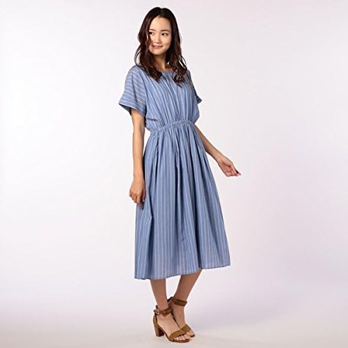 Amazon Co Jp フレディ グロスター レディース Fredy Gloster Back釦ミディ丈ワンピース ブルー系3 36 服 ファッション小物