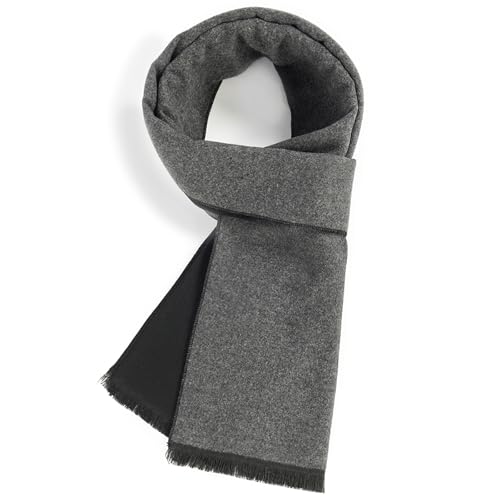 [PALAME] マフラー メンズ チェック 柄 【落ち着いた雰囲気・大人のイメージ・柔らかい肌触り】 ストール ロング ひざ掛け 暖かい 柔らか 毛玉防止 シンプル ビジネス カジュアル 通勤 オフィース クリスマス プレゼント 秋冬 (XYTR-41)