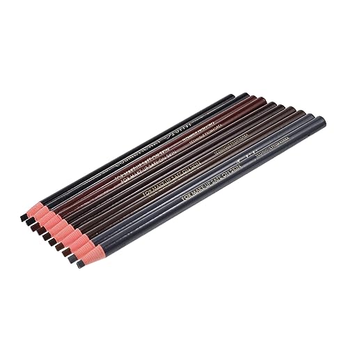 Healvian 10 Piezas Lápiz De Cejas Bolígrafos De Punta Fina Cáscara Lápices De Dibujo De Cejas Equipo Lápiz Despegable Sartenes Revestimientos Lápices De Cejas De Maquillaje Forro Papel