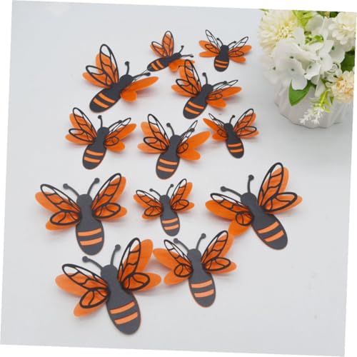 Set de 12 stickers decorativos de abejas 3D removibles miniatura 7