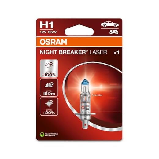 OSRAM H1 Lámpara Faro de Carretera 55W Luz Alta 64150NL-1BL