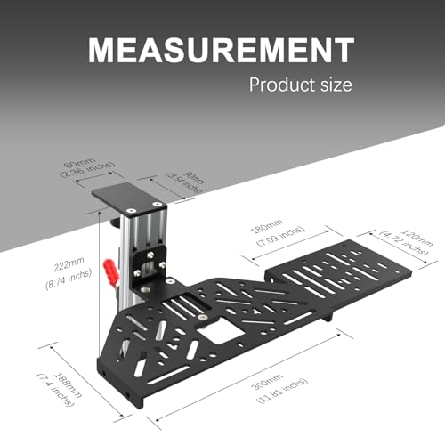 EG STARTS 1x Desk Mount Clamp for Sim Racing Wheel Stand Simulator Cockpit Wheel Stand Racing Steering Shifter Mount fit for Logitech G25 G27 G29 G920 G923 Thrustmaster T248 T300 T-GT TS-PC T500 T818 by EG STARTS - Image 3
