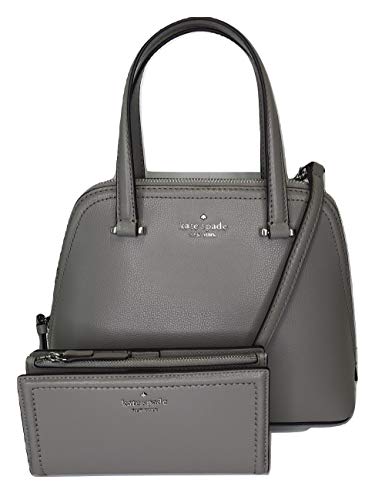 Kate Spade New York Patterson Drive Small Dome Satchel WKRU6058 bundled with matching Braylon Wallet WLRU5219 (Soft Taupe)