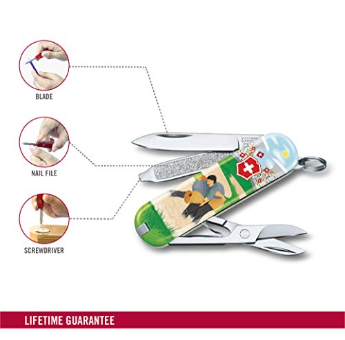Canivete Victorinox Classic SD Swiss Wrestling - Edição Limitada 2020, 7 funções