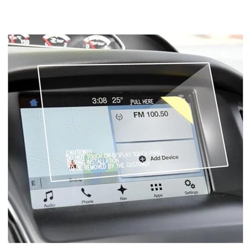 Navigation protection d'écran Ford Focus RS ST SYNC2 SYNC3 verre trempé 8"