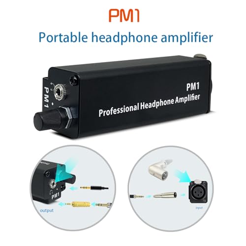 AWJUWHBJ Amplificador de auriculares profesional de 3,5 mm para conversión de claridad de sonido superior, amplificador de auriculares portátil - imagen 2