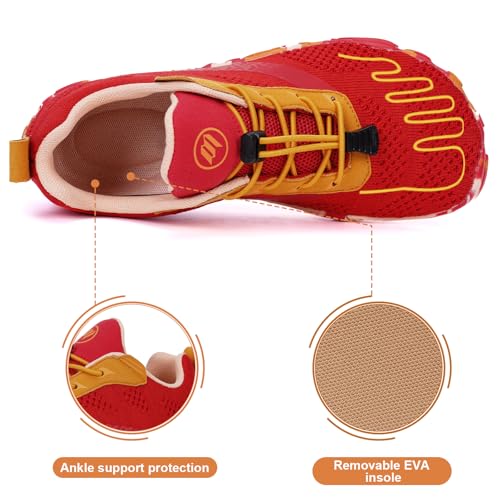 Image of Hike Barefoot Shoes, Pro Barefoot Shoes Women Men, Athletic Hiking Minimalist Water Shoe Breathable Quick Dry Zero Drop Trail Running Shoe with Non-Slip Sole & Wide Toe Box