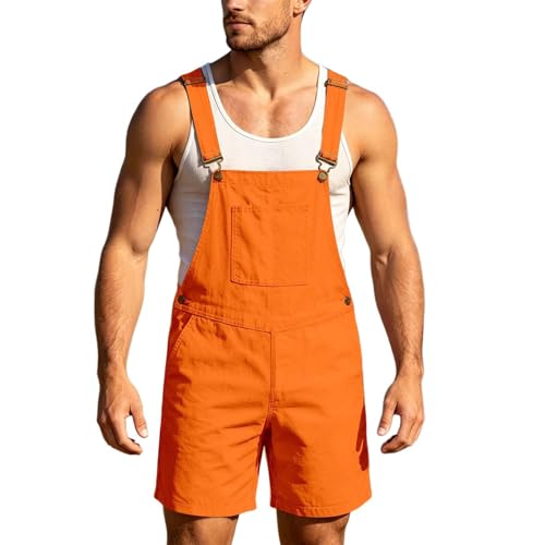 Peto para hombre estilo cargo holgado y retro con bolsillos prácticos para verano