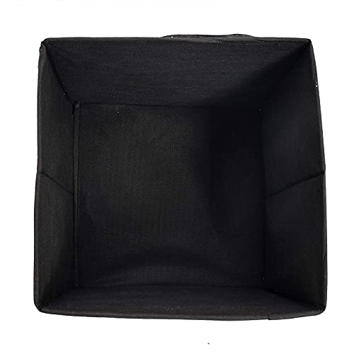 Image of Kuber Industries Disney Mickey Print Foldable Cube Box|Non Woven Storage Box For Clothes|Storage Organizer for Toys, Books, Baby Clothes|Pack of 2 (Black)