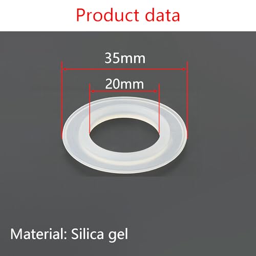Qrity 4 Pcs O-Rings Gasket 20mm, Sink Plug Seal, Lip Bath Plug, Washer Basin Sealing Ring, Bathtub Plug Gasket - Image 2