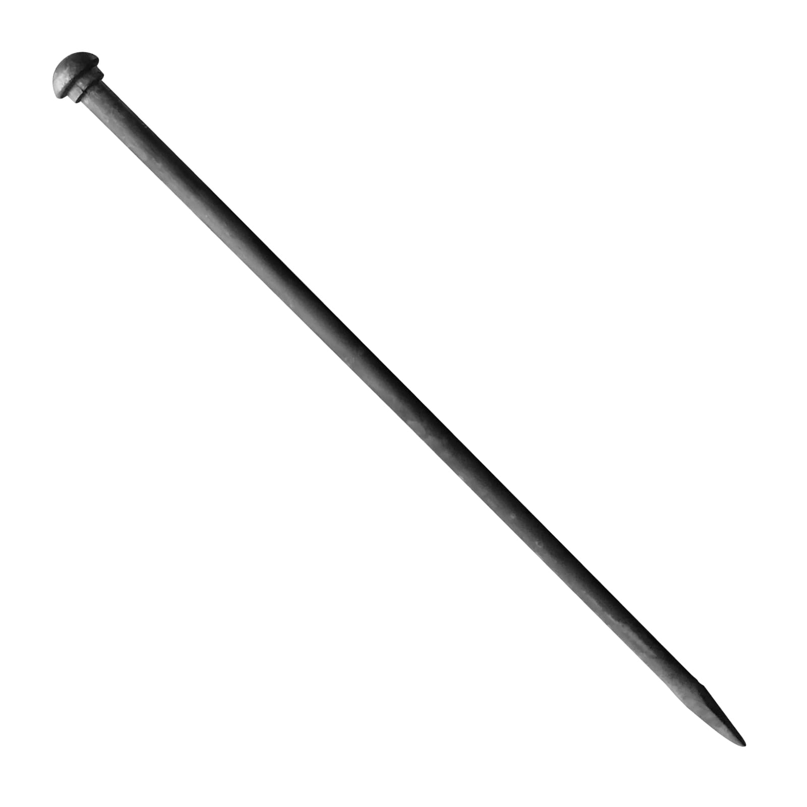 PDL – Pegdev Premium 16mm Mushroom Head Pegs - Heavy Duty Gazebo & Marquee Anchors – Ground Pegs, Tent, Bouncy Castle. UK Made with Collar – Hook. (Mushroom Head with Collar 750mm, Pack of 4)