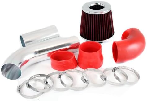 3" Red Cold Air Intake Kit + Filter Compatible with 88-89 Pontiac Firebird 5.0L/5.7L V8