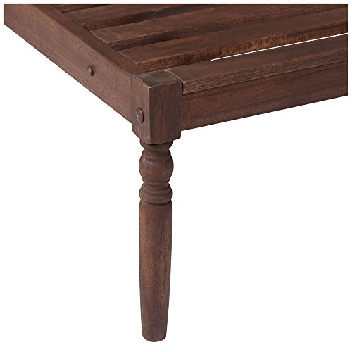 Teal Island Designs Napa Modular Natural Dark Oil Acacia Armless Chair #TOP3