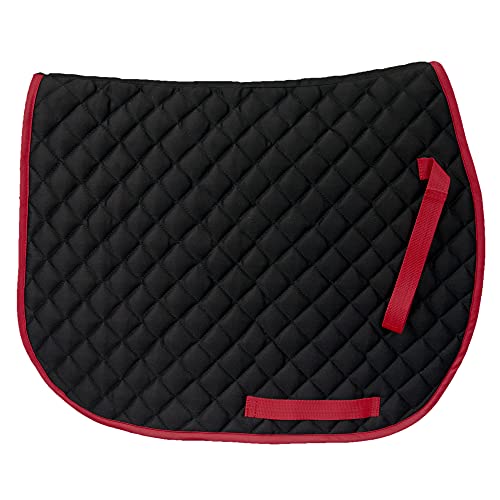 ECP Equine Comfort Products Far Infrared Allzweck-Schabracke, therapeutisch, Schwarz mit rotem Rand Cover