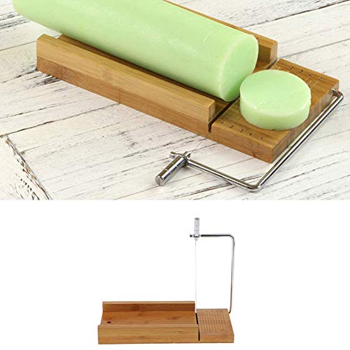 Moule à savon en silicone avec boîte en bois et coupe-savon à trancheuse pour artisanat