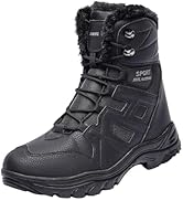 CSHE Herren Schneestiefel Winterschuhe Herren Damen Wasserdicht Winterstiefel Warm Gefüttert Stie...