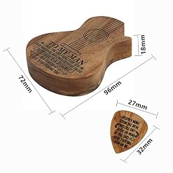 Liyeehao Étui de médiator pour Guitare, médiators pour Guitare Acoustique en Bois, boîte de Rangement pour médiators… - Les Beatles, Paul McCartney, John Lennon, RIngo Starr, George Harrison Liyeehao Étui de médiator pour Guitare, médiators pour Guitare Acoustique en Bois, boîte de Rangement pour médiators… – Image 6