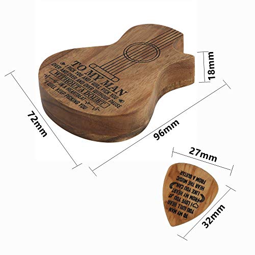 Liyeehao Étui de médiator pour Guitare, médiators pour Guitare Acoustique en Bois, boîte de Rangement pour médiators… - Les Beatles, Paul McCartney, John Lennon, RIngo Starr, George Harrison Liyeehao Étui de médiator pour Guitare, médiators pour Guitare Acoustique en Bois, boîte de Rangement pour médiators… – Image 7