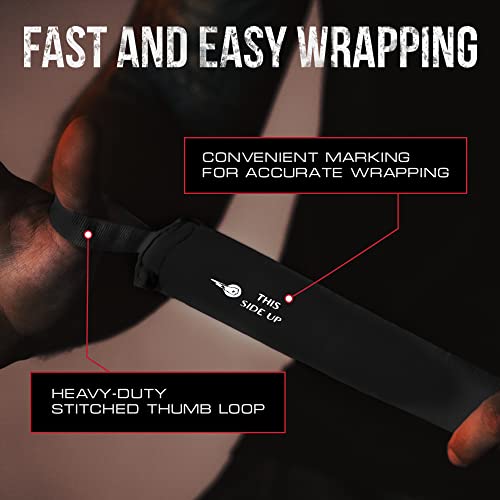 Boxerpoint 180" Ringside Boxing Wraps For Men And Women | Boxing Hand Wraps For Boxing Gloves Men, Women, Muay Thai, Kickboxing, Mma - Professional Handwraps Breathable Boxing Glove Wraps | Black #TOP4