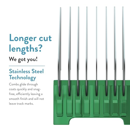 WAHL Professional Animal Stainless Steel Attachment Guide Comb for Wahl’s 5-in-1 Detachable Blade Pet, Dog, Cat, and Horse Clippers C, 7/8-Inch Cut Length (3338) WAHL Professional Animal Stainless Steel Attachment Guide Comb for Wahl’s 5-in-1 Detachable Blade Pet, Dog, Cat, and Horse Clippers C, 7/8-Inch Cut Length (3338)