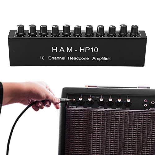 Distribuidor de amplificadores de 10 canales para monitores de audio y auriculares 3