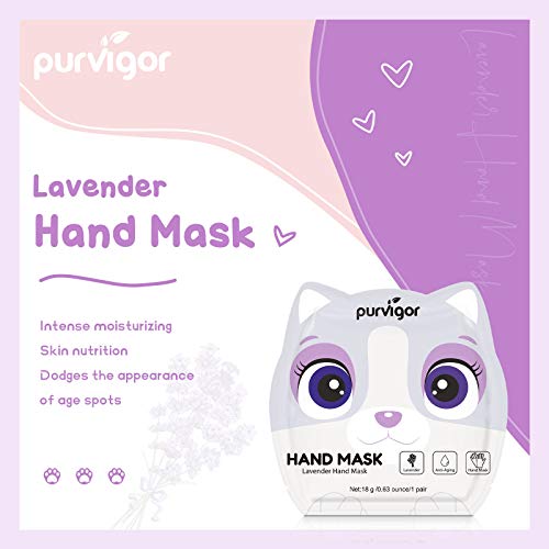 Hand Masks 3 Pack,Hand Mask For Dry Hands,Hand Peel Mask,Infused Essence +Vitamins + Natural Plant Extracts, Suitable For Cracked, Rough Hands,Remove Dead Skin, Hand Moisturizing Gloves(Lavender) #TOP1