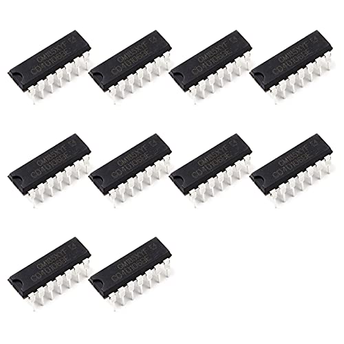Bridgold 10Pcs Cd40106Be Cd40106 40106 Cmos Hex Schmitt-Trigger Inverters 3V To 15V,Dip-14 #TOP22