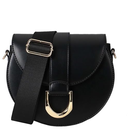 Tolita Saddle Bag Black/Gold SEIDENFELT MANUFAKTUR sac à bandoulière noir