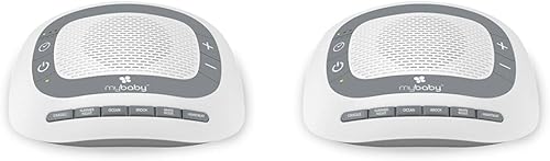 MyBaby SoundSpa - Máquina de ruido blanco para bebés 6 canciones de cuna calmantes para recién nacidos, terapia de sonido para viajes, relajación,