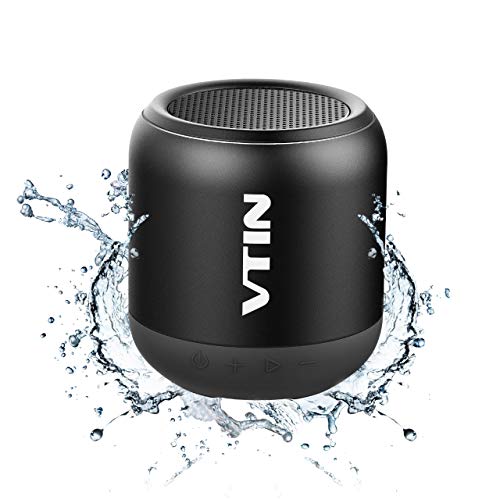 VicTsing vTIN Enceinte Bluetooth Mini Haut-Parleur sans Fil Super-portatile avec Bas Potent, Noir