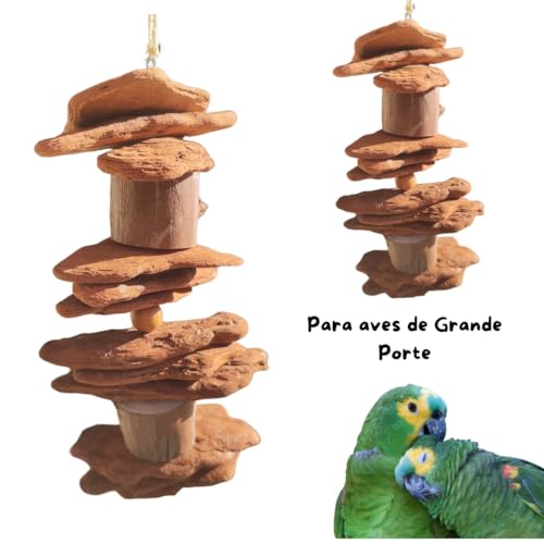 Brinquedos de Madeira para Papagaios, Cacatuas, Araras, Ring Neck