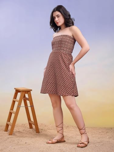 Image of PURVAJA Women's Off Shoulder Cotton Blend Dress