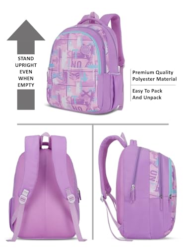 Image of Lavie Sport Canvas Laptop Backpack | 37 Liters | Fits Upto 16 Inch | Laptop Compatiable | Rain Cover | Gift for Boys & Girls