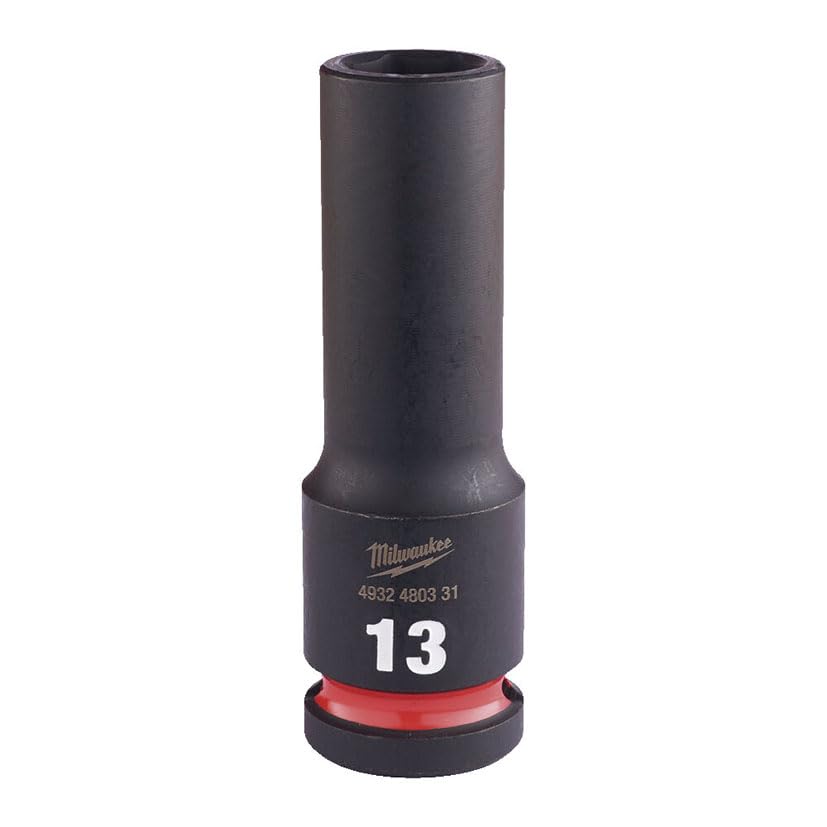 Milwaukee SHOCKWAVE 1/2" Impact Hex Deep Socket - 13mm