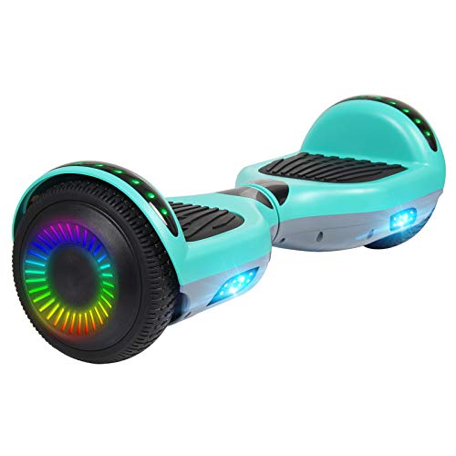 jolege Hoverboard, 6.5  Self Balancing Electric Scooter with LED Lights, Contrast-Body Bluetooth Hoverboard for Kids