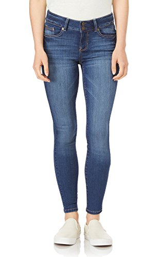 WallFlower Women's Ultra Skinny Mid-Rise Insta Soft Juniors Jeans (Standard and Plus), Hayden Pure, 11