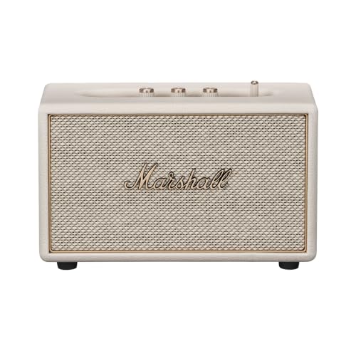 Image of Marshall Acton IV Wired Connectivity Stereo Home Speakers with Bluetooth 5.3 LE & RCA or 3.5mm Input - Cream